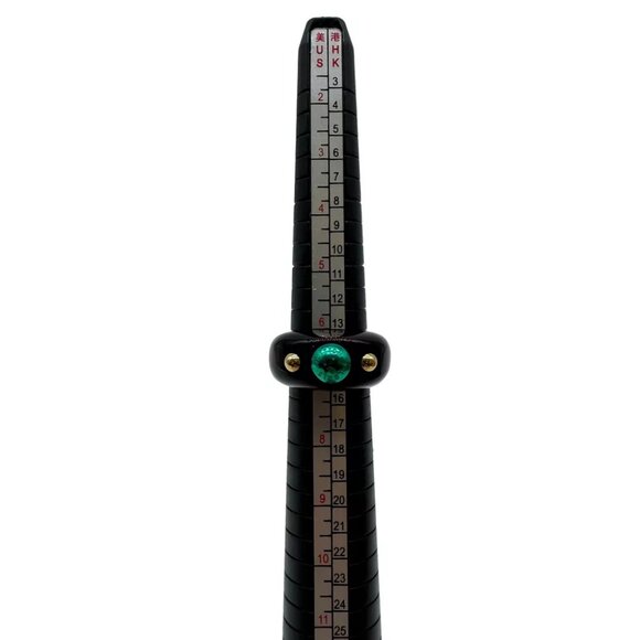 LOUIS VUITTON Burg Circus Ring Size M Dark Brown Resin - Picture 10 of 11